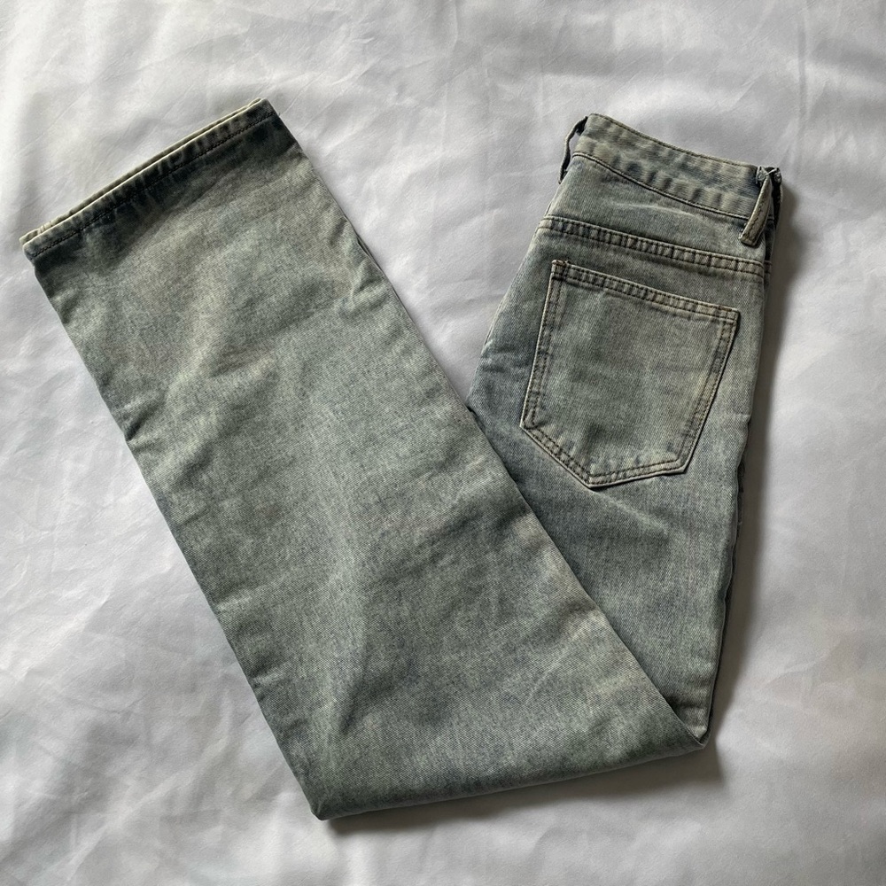 NWOT Wide Leg Jeans - Acid Wash - Picture 5 of 6